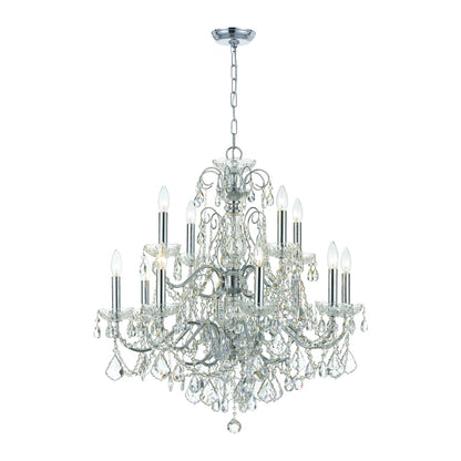 Imperial 12 Light 30" Wide Crystal Chandelier with Swarovski Spectra Crystal Accents