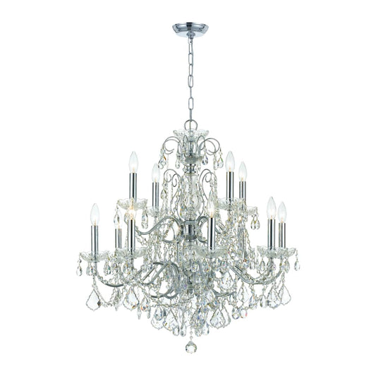Imperial 12 Light 30" Wide Crystal Chandelier with Swarovski Spectra Crystal Accents