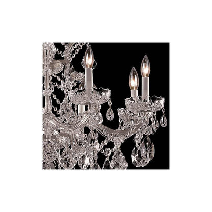 Maria Theresa 9 Light 28" Wide Crystal Chandelier with Swarovski Strass Crystal Accents