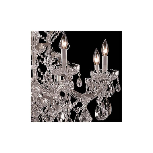 Maria Theresa 9 Light 28" Wide Crystal Chandelier with Swarovski Strass Crystal Accents