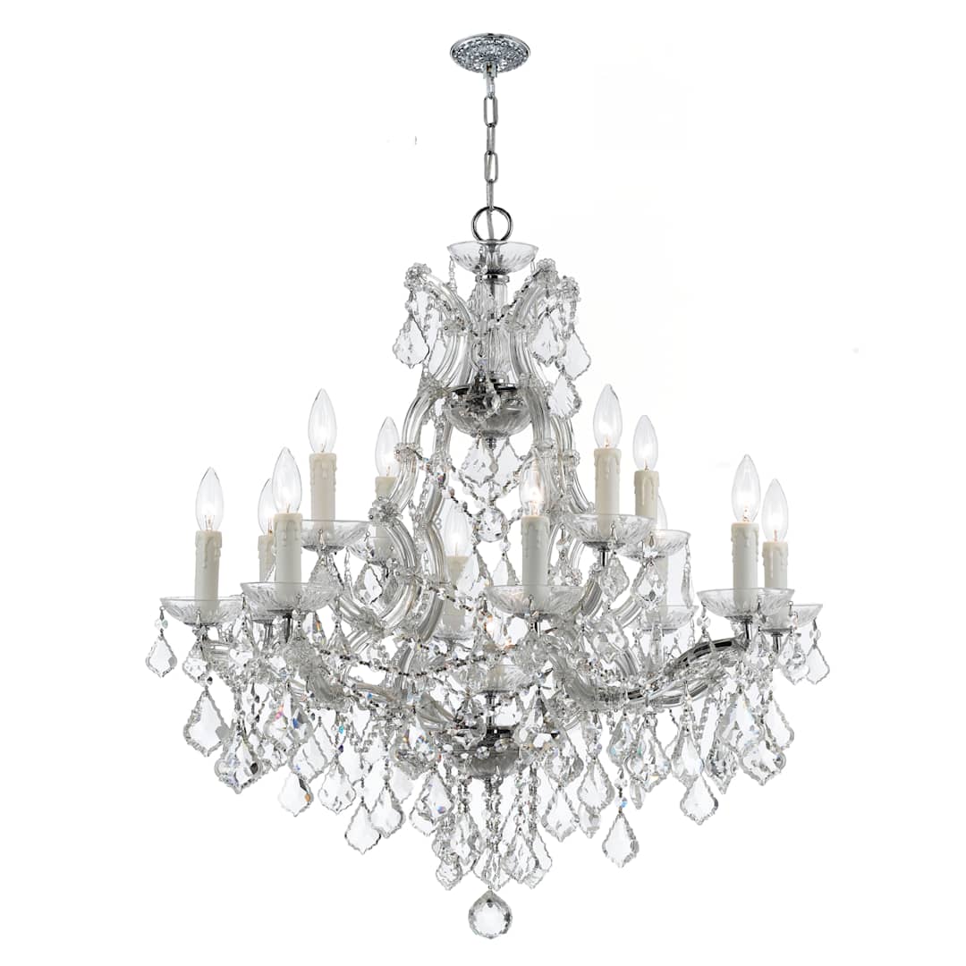 Maria Theresa 13 Light 29" Wide Crystal Chandelier with Swarovski Strass Crystal Accents