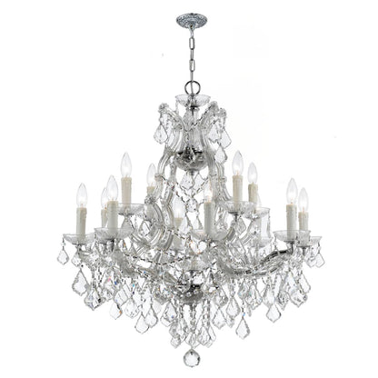 Maria Theresa 13 Light 29" Wide Crystal Chandelier with Swarovski Strass Crystal Accents