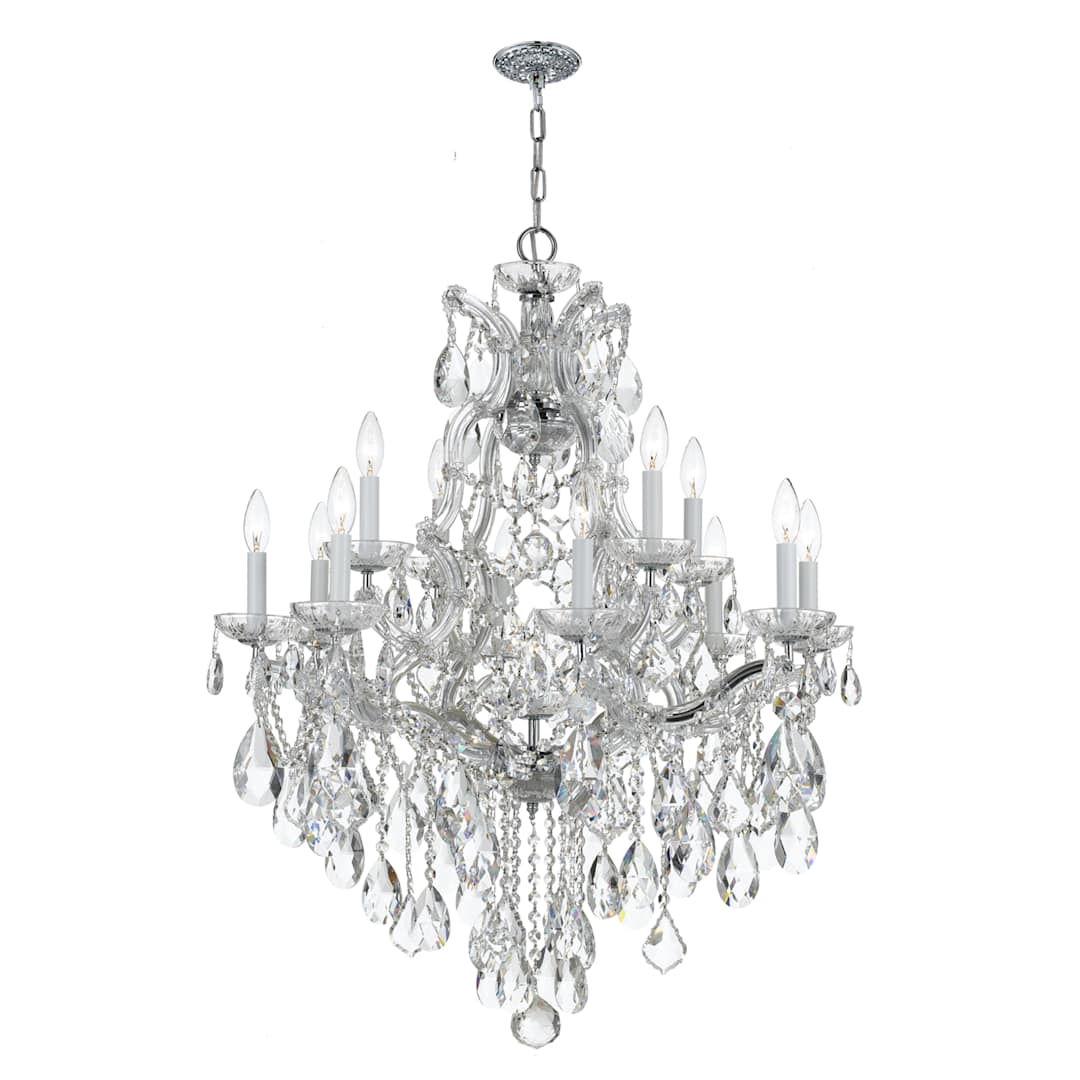 Maria Theresa 13 Light 28" Wide Crystal Chandelier with Swarovski Spectra Crystal Accents