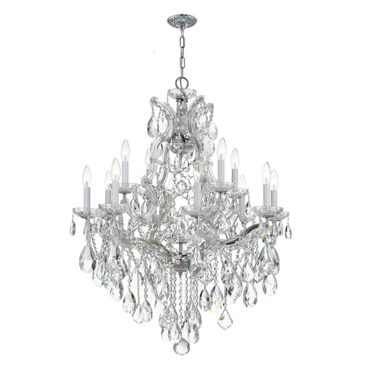 Maria Theresa 13 Light 28" Wide Crystal Chandelier with Swarovski Spectra Crystal Accents