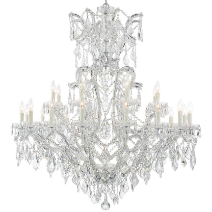 Maria Theresa 25 Light 46" Wide Crystal Chandelier with Swarovski Strass Crystal Accents