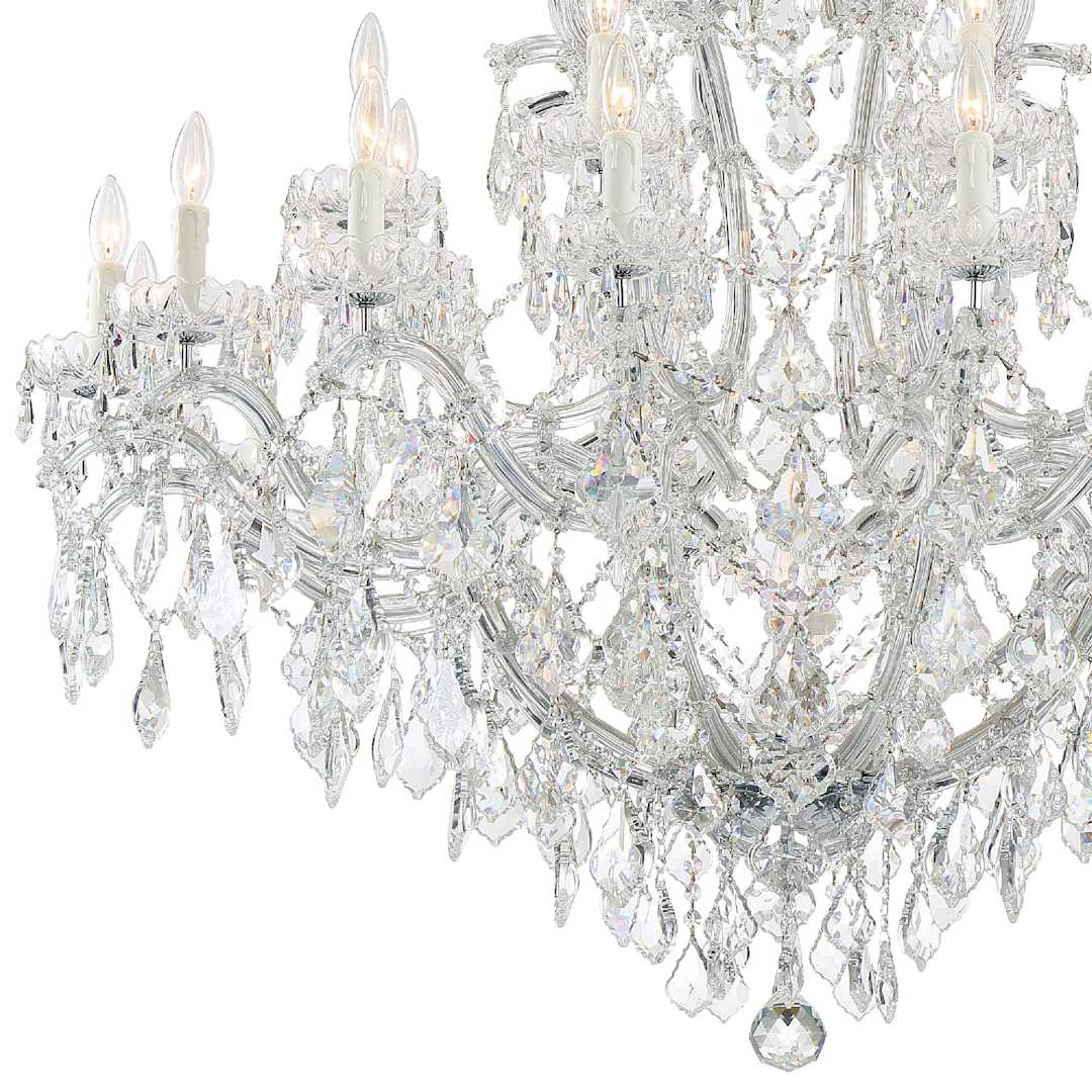 Maria Theresa 25 Light 46" Wide Crystal Chandelier with Swarovski Strass Crystal Accents
