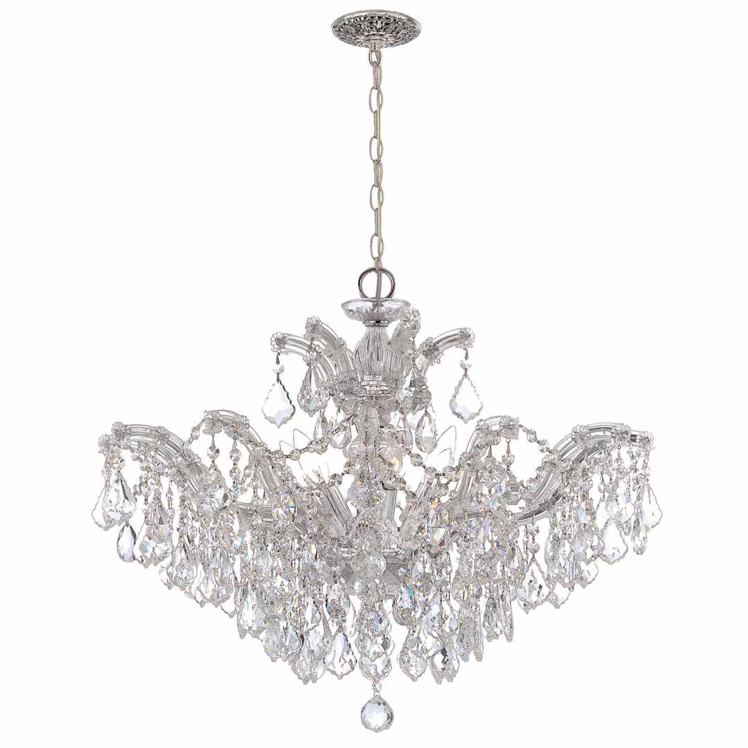 Maria Theresa 6 Light 27" Wide Crystal Chandelier with Swarovski Strass Crystal Accents
