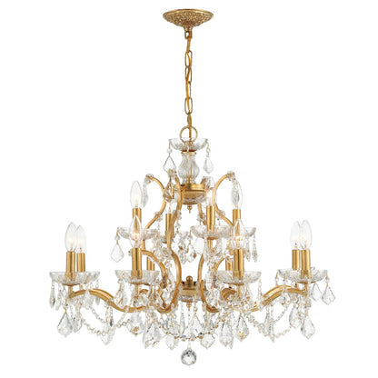 Filmore 29" Wide 12 Light Crystal Candle Style Chandelier