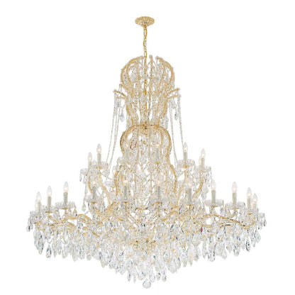 Maria Theresa 37 Light 64" Wide Crystal Chandelier with Hand Cut Crystal Accents