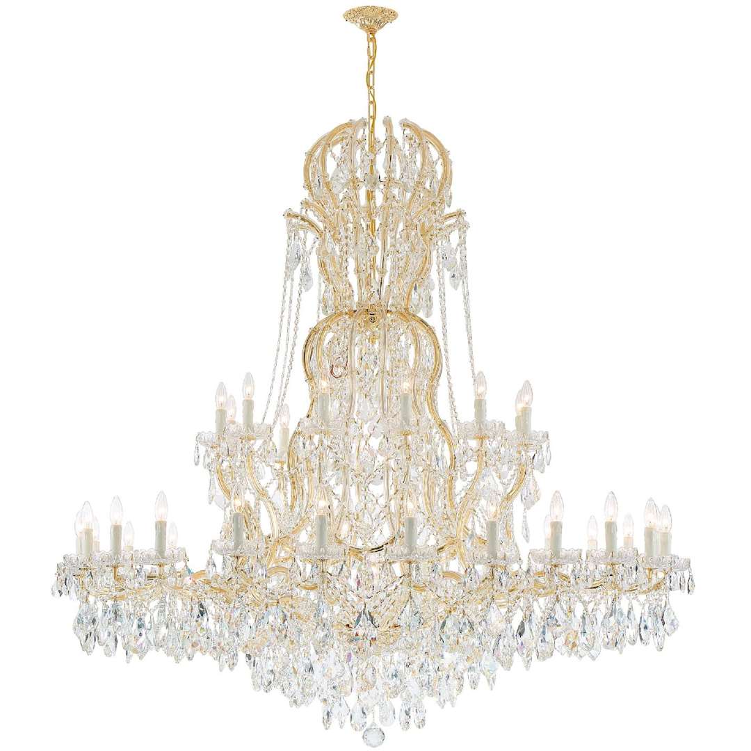 Maria Theresa 37 Light 64" Wide Crystal Chandelier with Swarovski Strass Crystal Accents