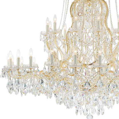 Maria Theresa 37 Light 64" Wide Crystal Chandelier with Swarovski Strass Crystal Accents