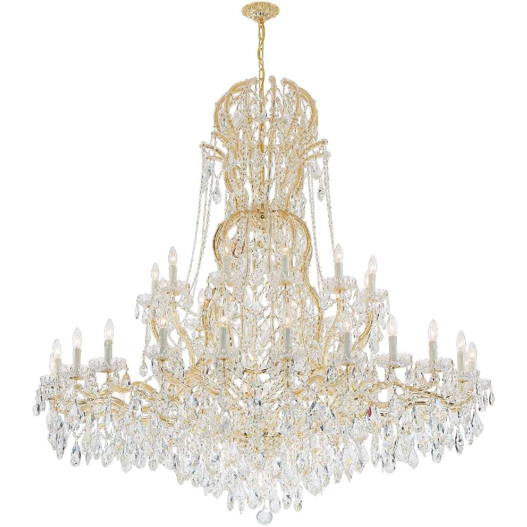 Maria Theresa 37 Light 64" Wide Crystal Chandelier with Swarovski Strass Crystal Accents