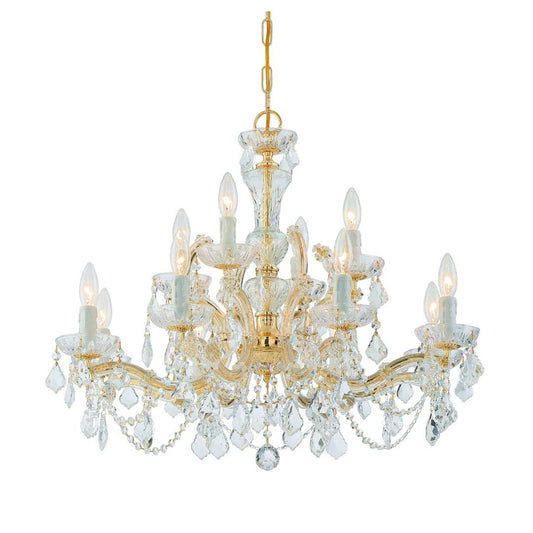 Maria Theresa 12 Light 29" Wide Crystal Chandelier with Swarovski Spectra Crystal Accents