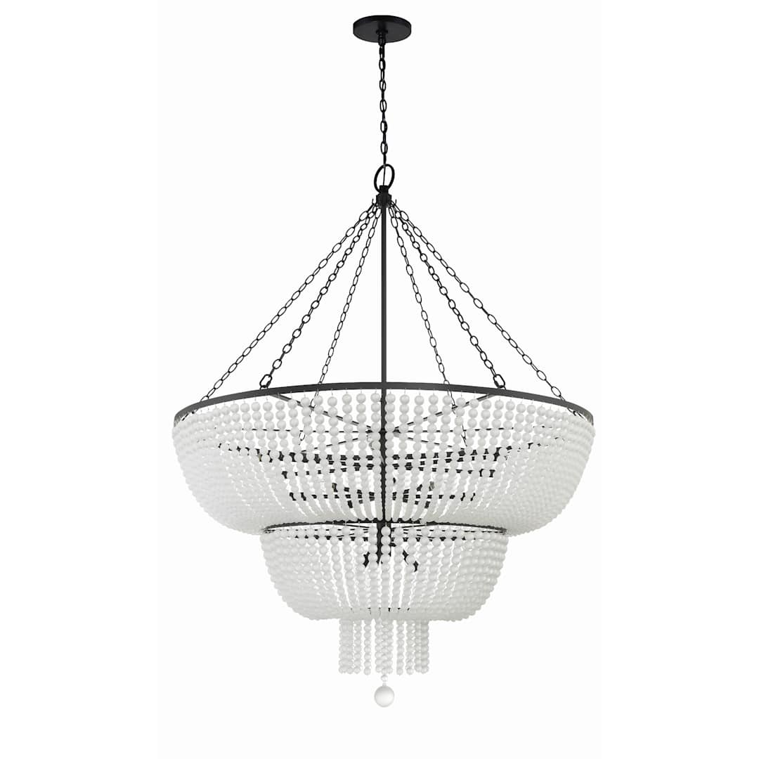 Rylee 15 Light 49" Wide Beaded Waterfall Chandelier