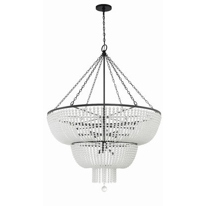 Rylee 15 Light 49" Wide Beaded Waterfall Chandelier