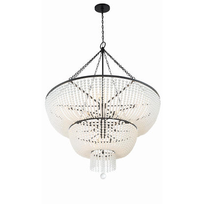 Rylee 15 Light 49" Wide Beaded Waterfall Chandelier