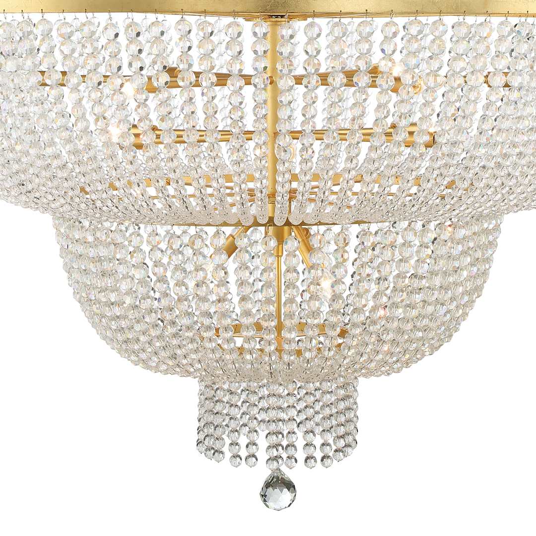 Rylee 15 Light 49" Wide Beaded Waterfall Chandelier