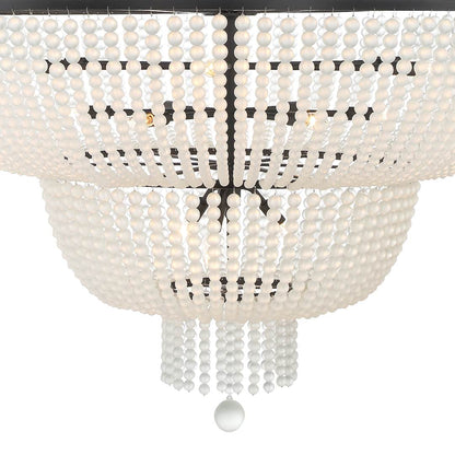 Rylee 15 Light 49" Wide Beaded Waterfall Chandelier