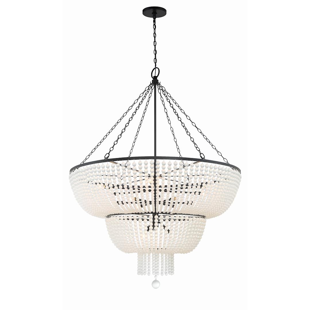 Rylee 15 Light 49" Wide Beaded Waterfall Chandelier