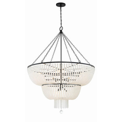 Rylee 15 Light 49" Wide Beaded Waterfall Chandelier