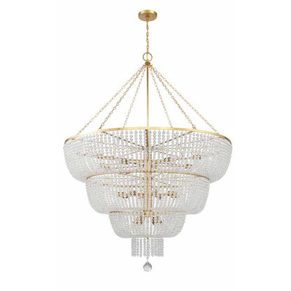 Rylee 32 Light 60" Wide Beaded Waterfall Chandelier
