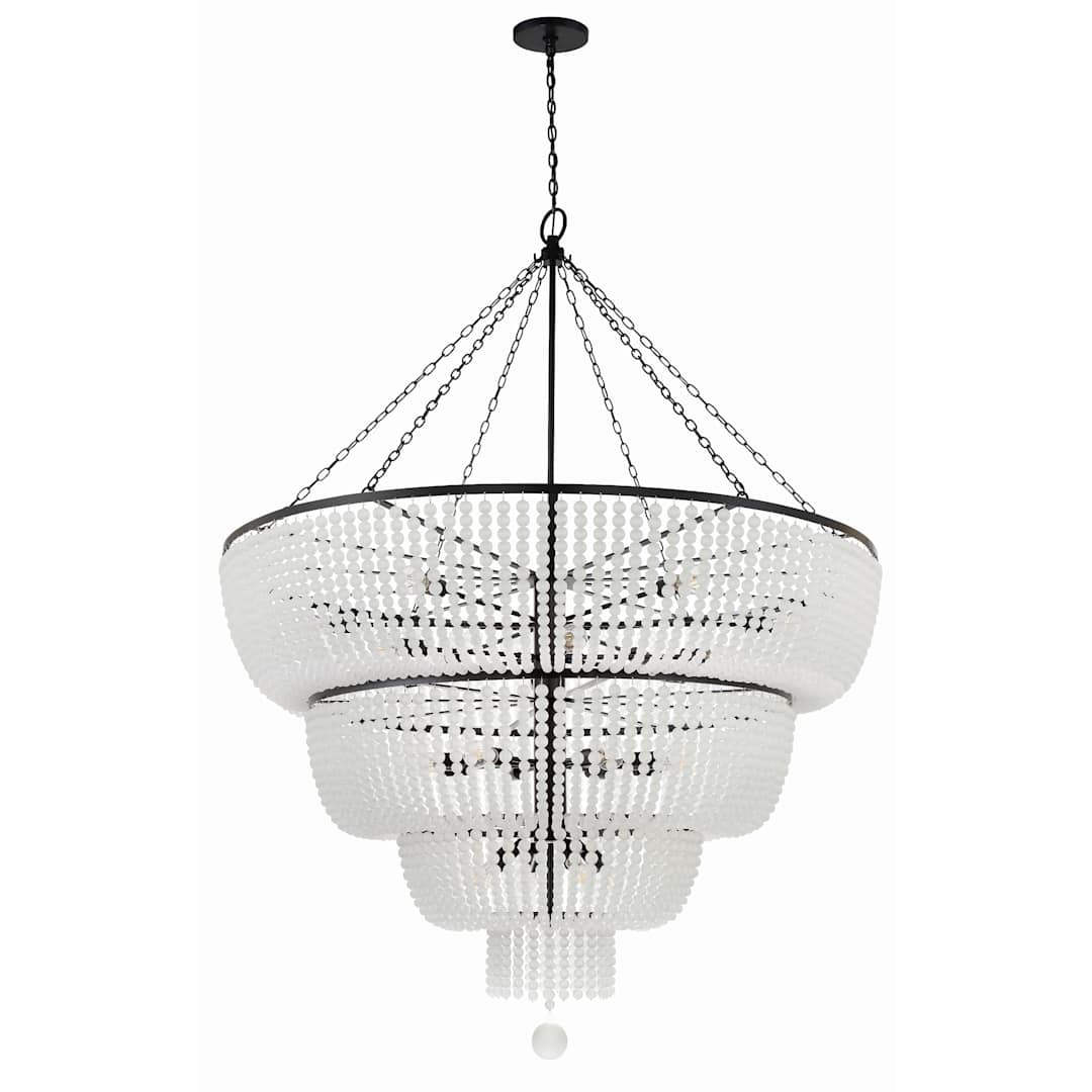 Rylee 32 Light 60" Wide Beaded Waterfall Chandelier