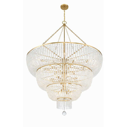 Rylee 32 Light 60" Wide Beaded Waterfall Chandelier