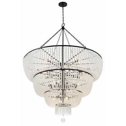 Rylee 32 Light 60" Wide Beaded Waterfall Chandelier