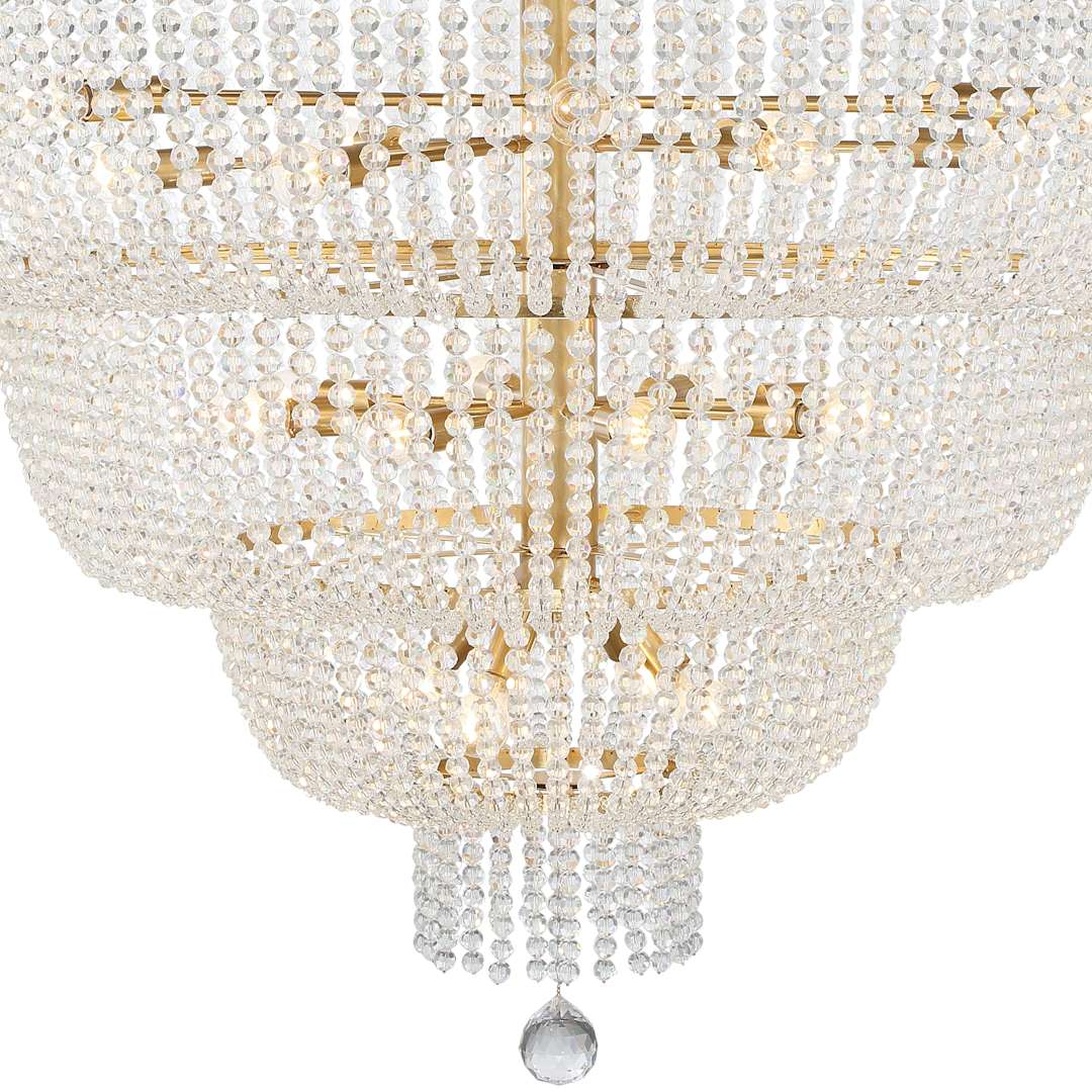 Rylee 32 Light 60" Wide Beaded Waterfall Chandelier