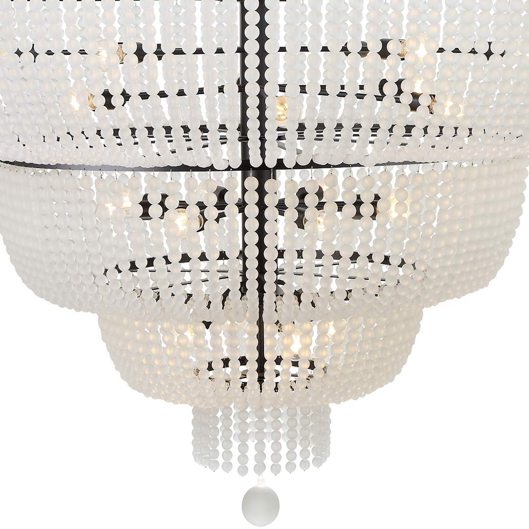 Rylee 32 Light 60" Wide Beaded Waterfall Chandelier