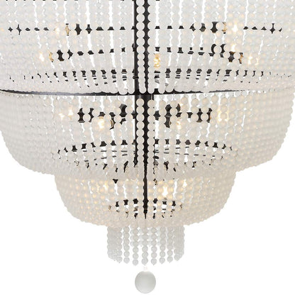 Rylee 32 Light 60" Wide Beaded Waterfall Chandelier