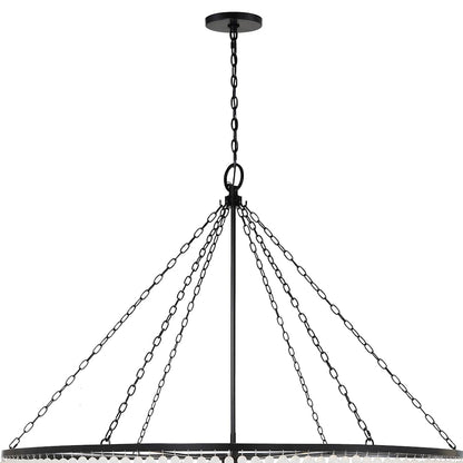 Rylee 32 Light 60" Wide Beaded Waterfall Chandelier