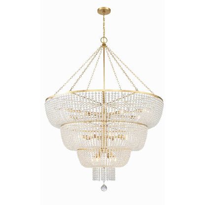 Rylee 32 Light 60" Wide Beaded Waterfall Chandelier