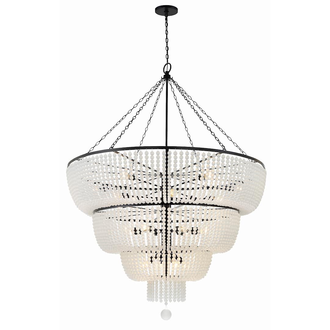 Rylee 32 Light 60" Wide Beaded Waterfall Chandelier