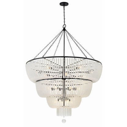 Rylee 32 Light 60" Wide Beaded Waterfall Chandelier