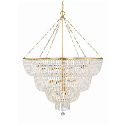 Rylee 32 Light 60" Wide Beaded Waterfall Chandelier