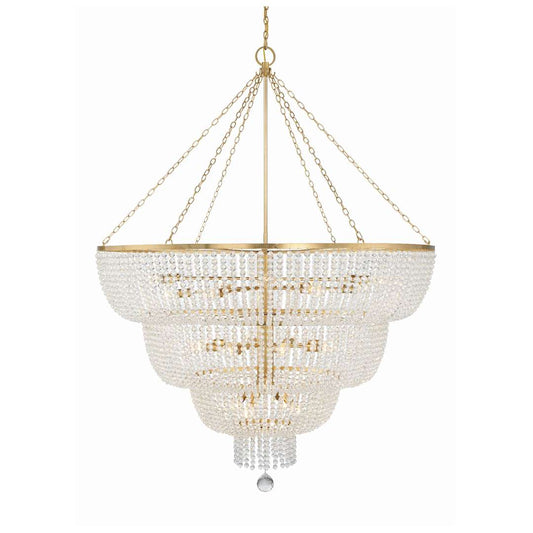 Rylee 32 Light 60" Wide Beaded Waterfall Chandelier