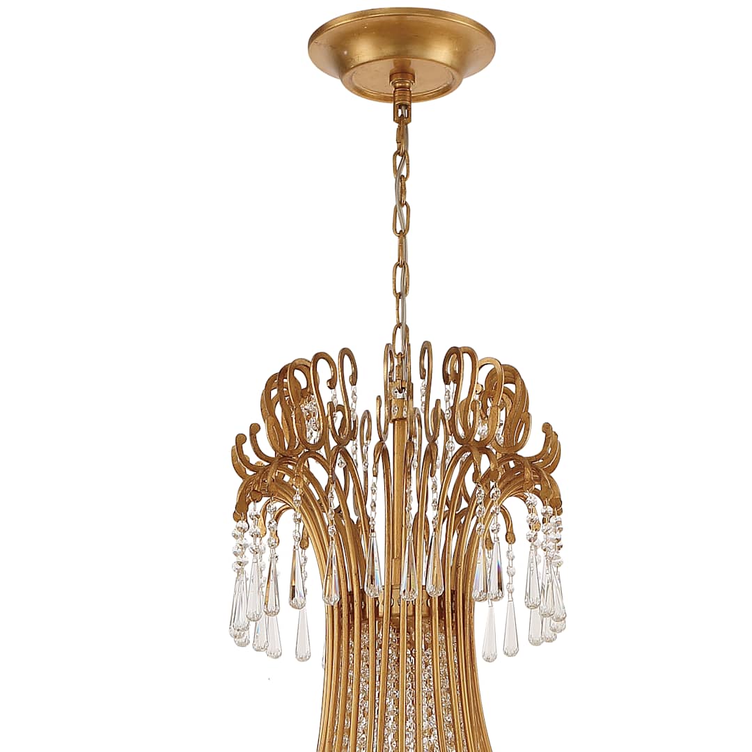 Arcadia 28 Light 61" Wide Crystal Candle Style Chandelier with Hand Cut Crystal Accents