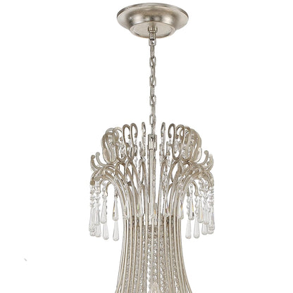 Arcadia 28 Light 61" Wide Crystal Candle Style Chandelier with Hand Cut Crystal Accents