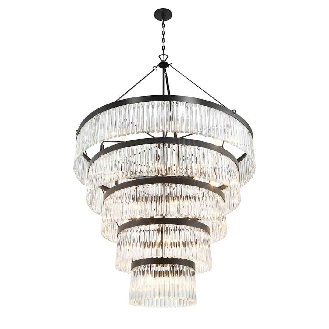 Emory 30 Light 48" Wide Crystal Ring Chandelier