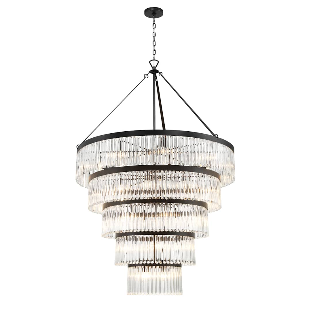 Emory 30 Light 48" Wide Crystal Ring Chandelier