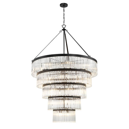 Emory 30 Light 48" Wide Crystal Ring Chandelier