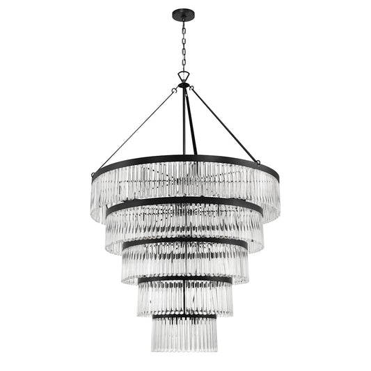 Emory 30 Light 48" Wide Crystal Ring Chandelier