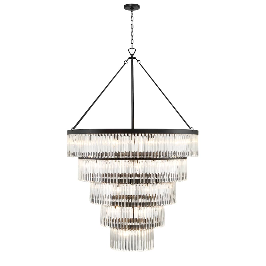 Emory 30 Light 48" Wide Crystal Ring Chandelier