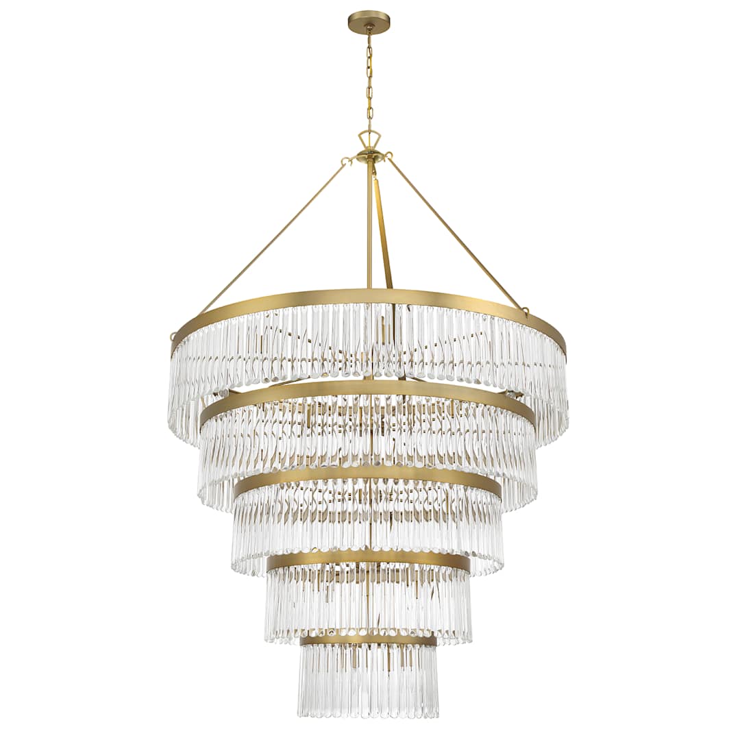 Emory 30 Light 48" Wide Crystal Ring Chandelier