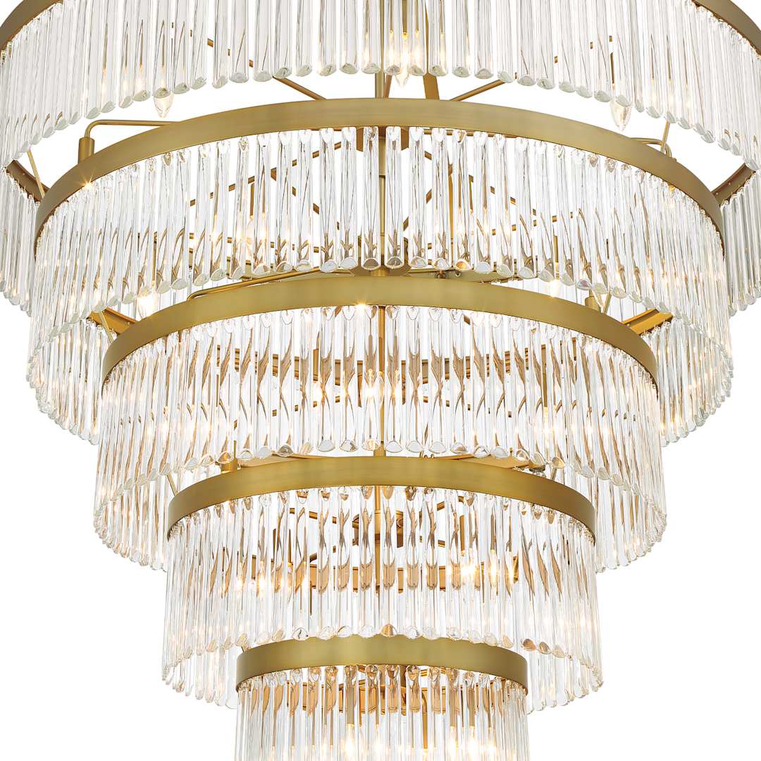 Emory 30 Light 48" Wide Crystal Ring Chandelier