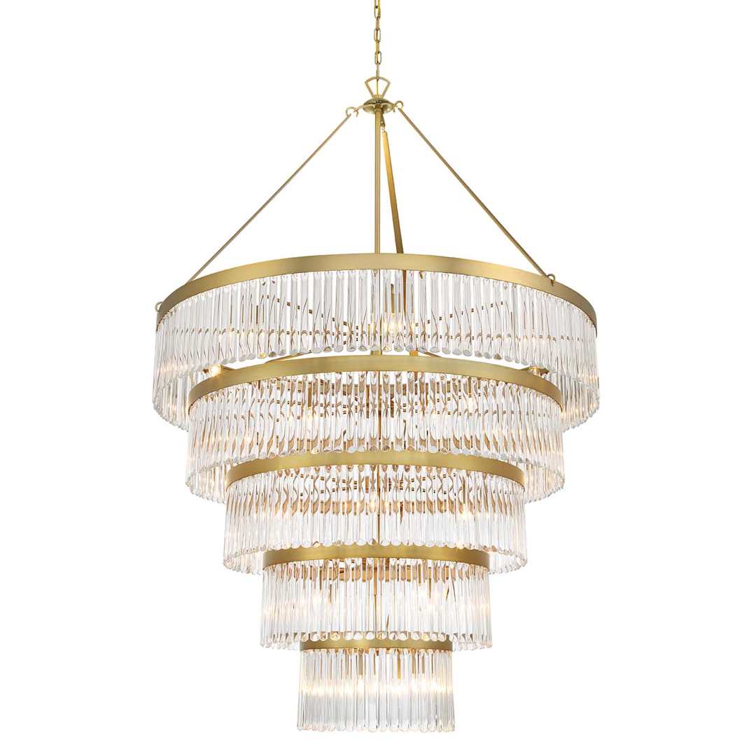 Emory 30 Light 48" Wide Crystal Ring Chandelier