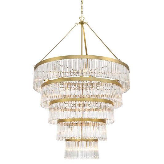 Emory 30 Light 48" Wide Crystal Ring Chandelier