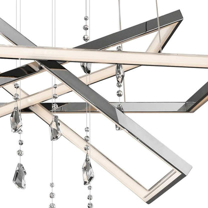 Maze 7 Light 28" Wide LED Crystal Ring Chandelier