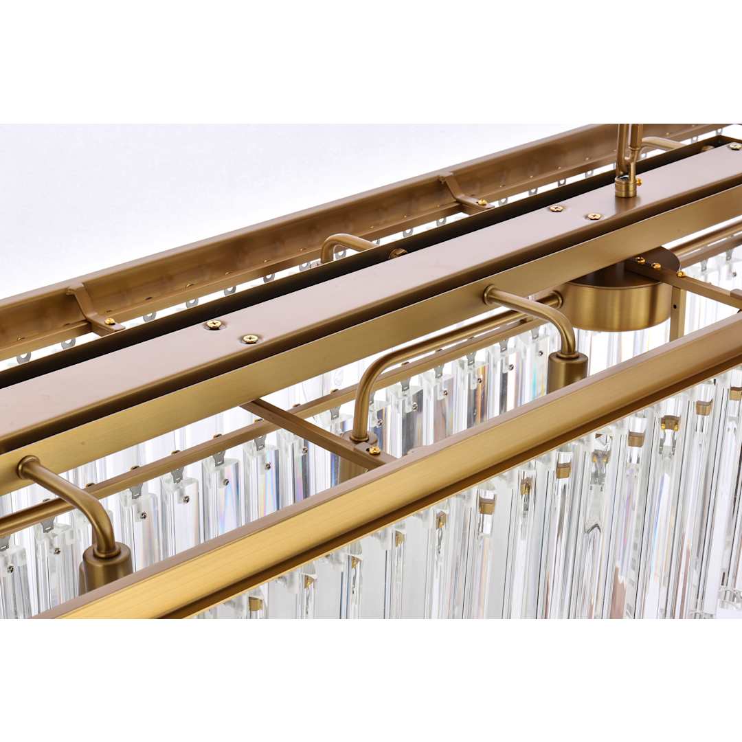 Sydney 12 Light 60" Wide Crystal Waterfall Chandelier